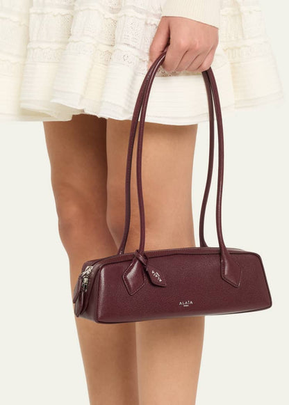 Leather Cylindrical Shoulder Bag