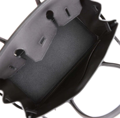 Luxury Togo Leather Top-Handle Tote Bag – Palladium Hardware