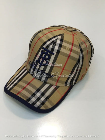 Premium Unisex Checkered Plaid Cap – Trendy Adjustable Streetwear Hat for Men & Women