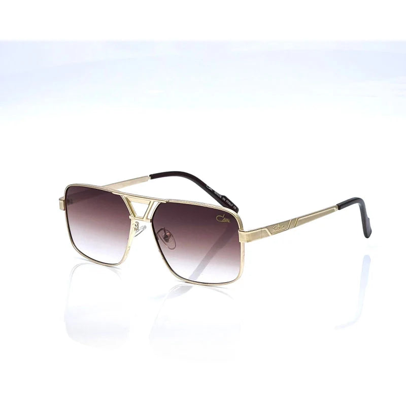 Gold Square Aviator Sunglasses for Men & Women – Gradient UV400 Luxury Shades