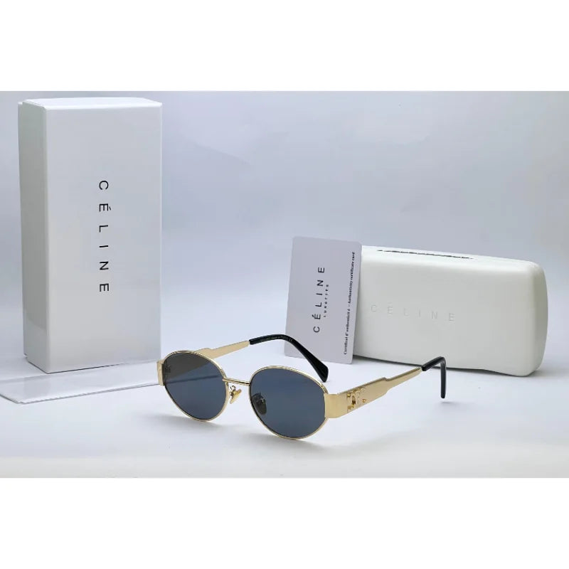 Round Metal Frame Sunglasses – Minimalist Luxury Shades