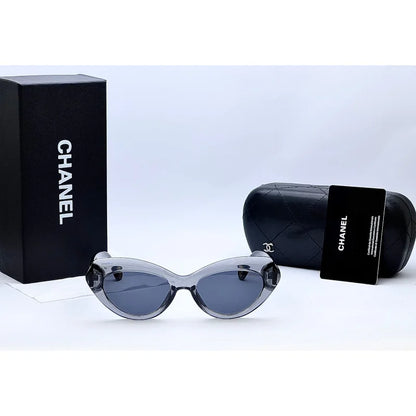 Elegant Oversized Cat-Eye Sunglasses for Women – Gradient Lens in Brown & Gray