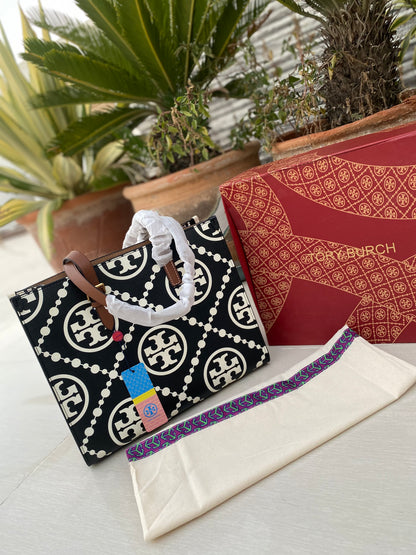 TO-RY BURCH Monogram Tote Bag