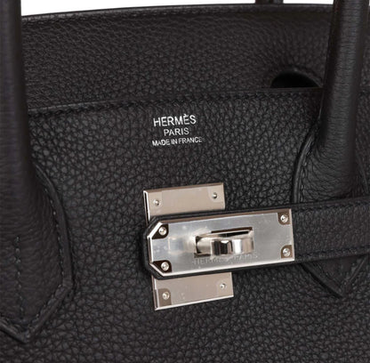 Luxury Togo Leather Top-Handle Tote Bag – Palladium Hardware