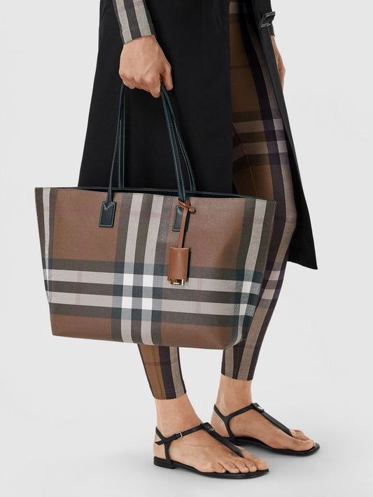Classic Check Tote Bag – Luxury Large Handbag for Women