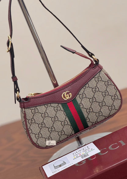 Vintage Monogram Mini Bag with Signature Web Stripe & Gold Hardware