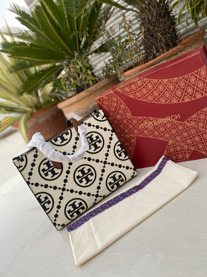 TO-RY BURCH Monogram Tote Bag
