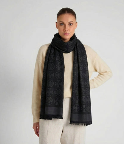 Signature Jacquard Pashmina Scarf for Women – Luxury Soft Winter Wrap