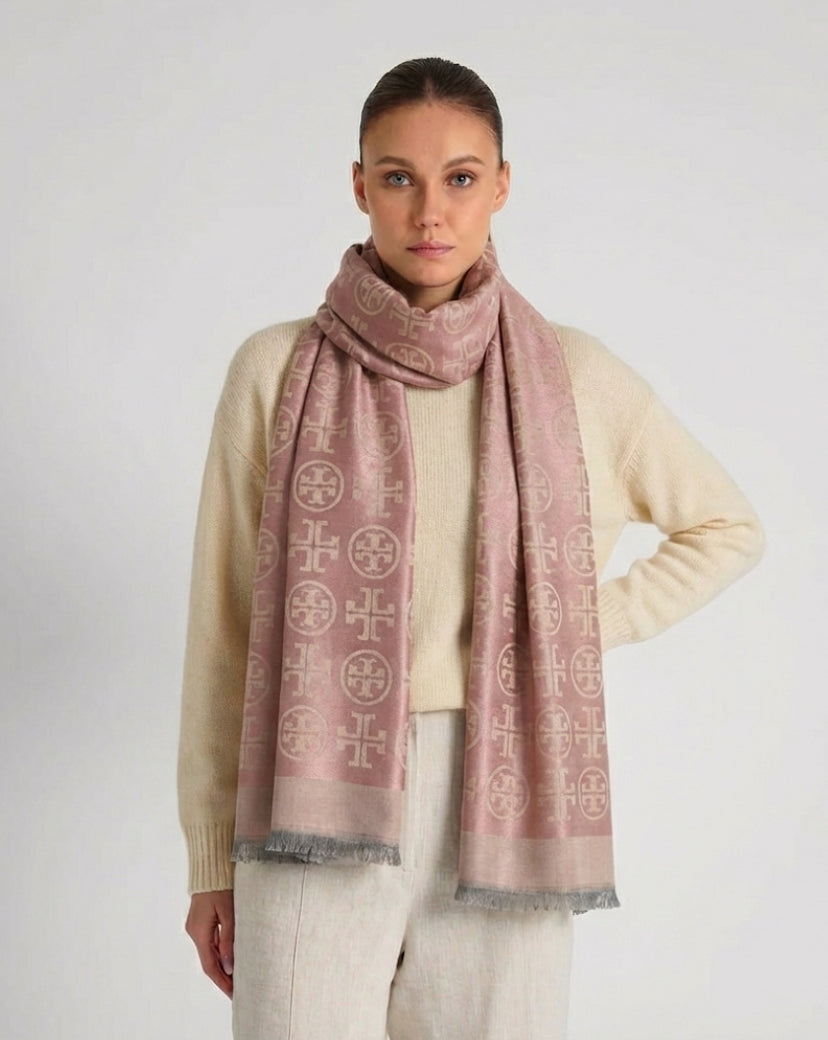 Signature Jacquard Pashmina Scarf for Women – Luxury Soft Winter Wrap