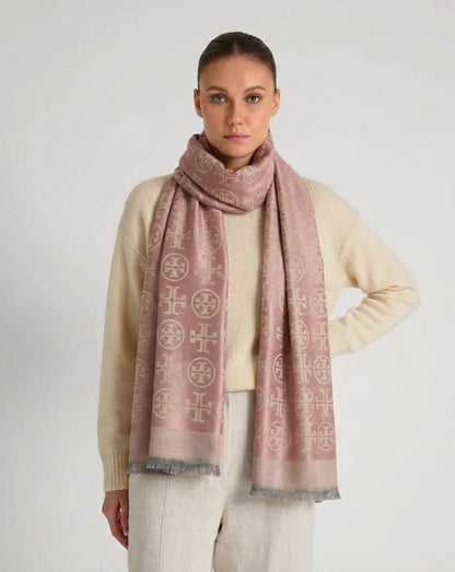 Signature Jacquard Pashmina Scarf for Women – Luxury Soft Winter Wrap