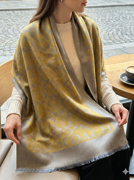 Elegant Jacquard Pashmina Scarf for Women – Soft Winter Shawl & Wrap