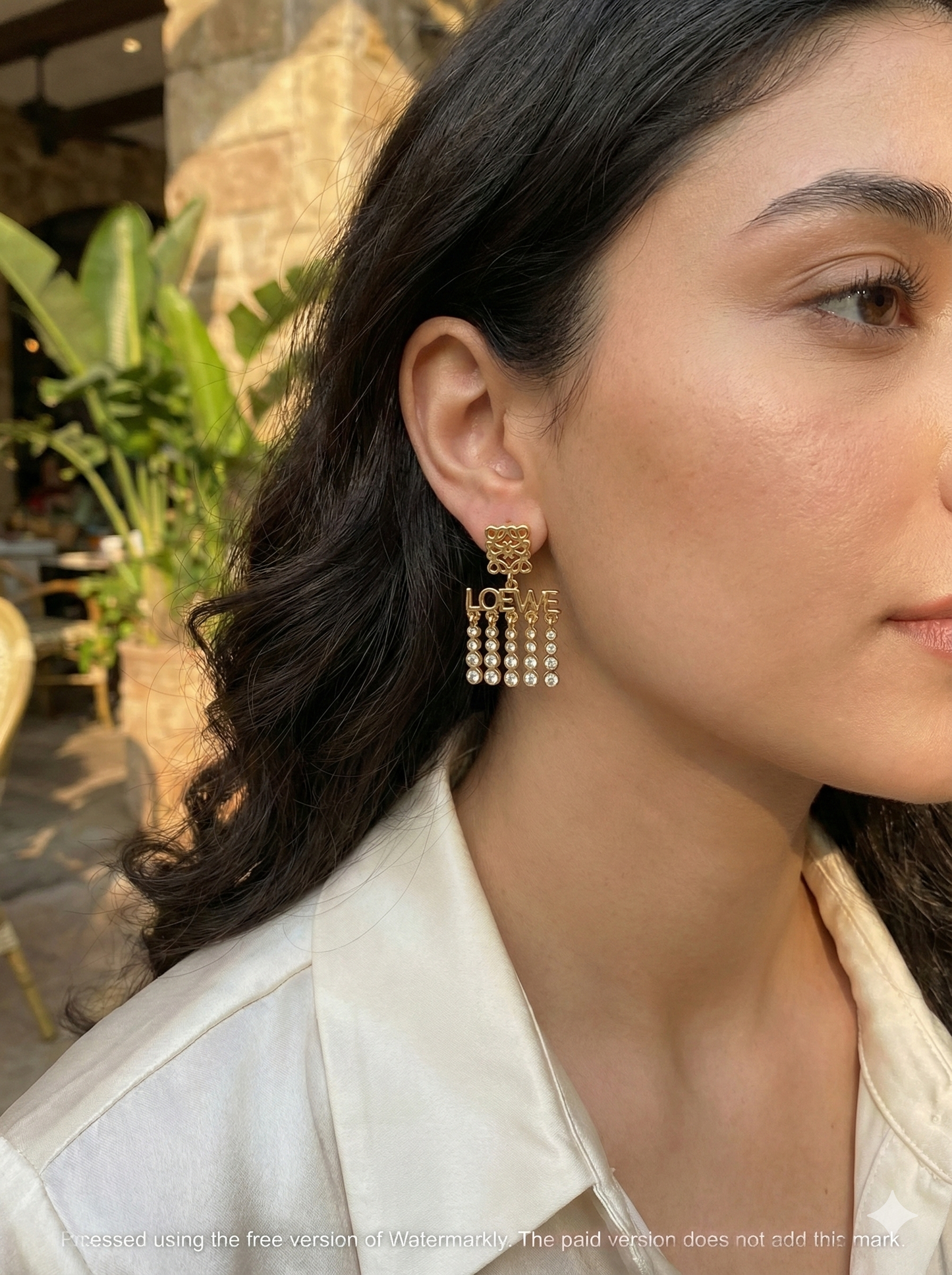 Loewe-Logo Fringe Drops