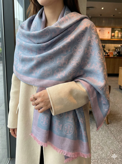 Signature Jacquard Pashmina Scarf for Women – Luxury Winter Wrap