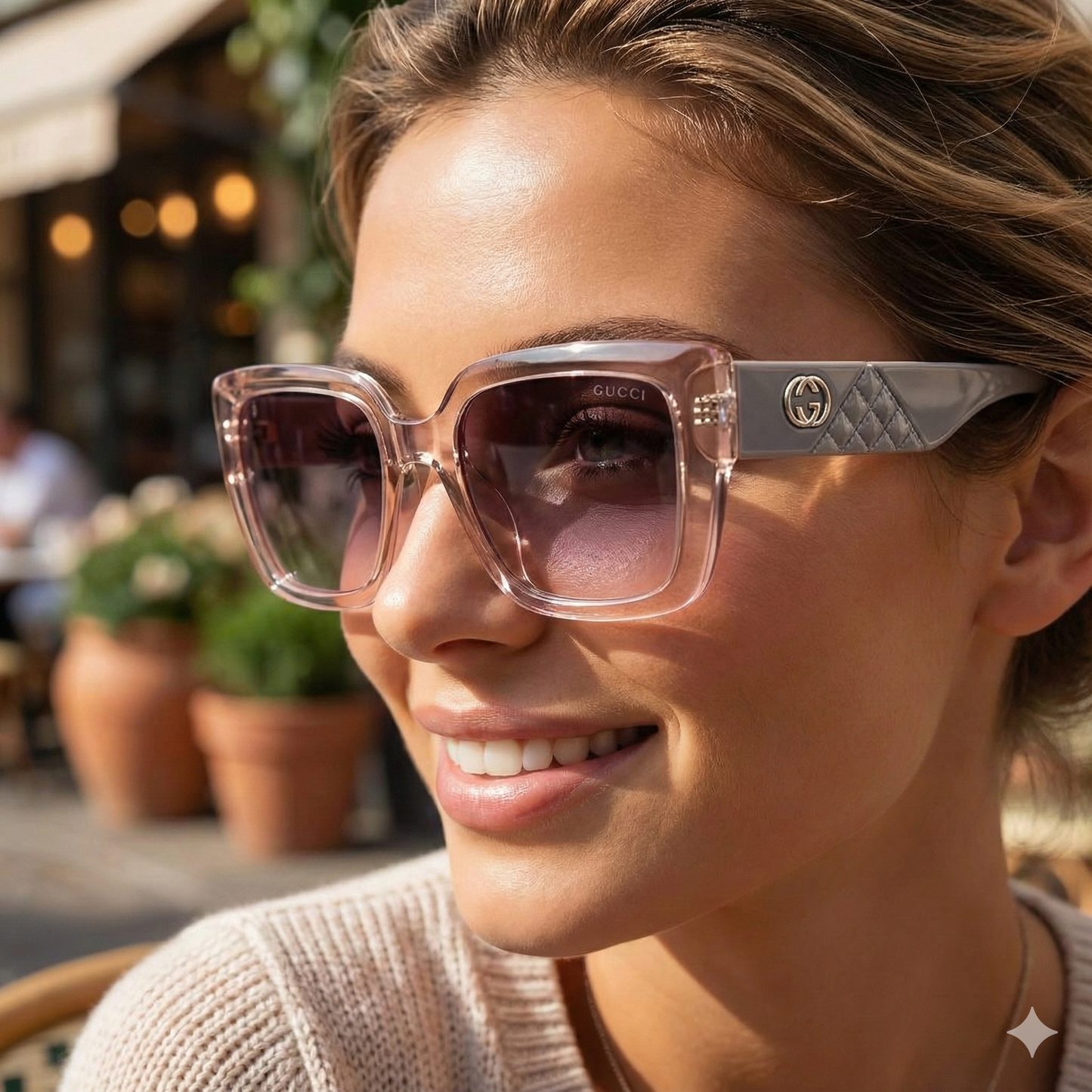 Cat Eye Square Sunglasses for Women – Gradient UV400 Fashion Shades