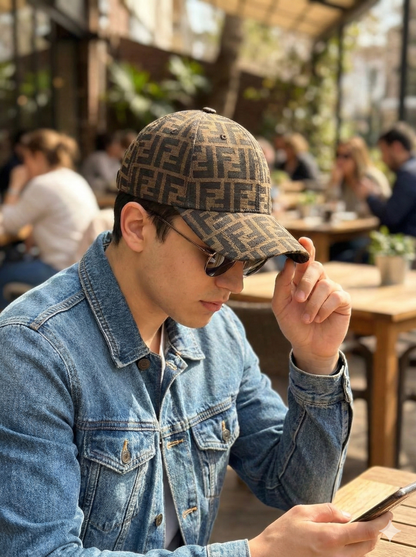 Premium Unisex Monogram Cap – Adjustable Casual Fashion Hat for Everyday Wear (Brown, Black, Beige)