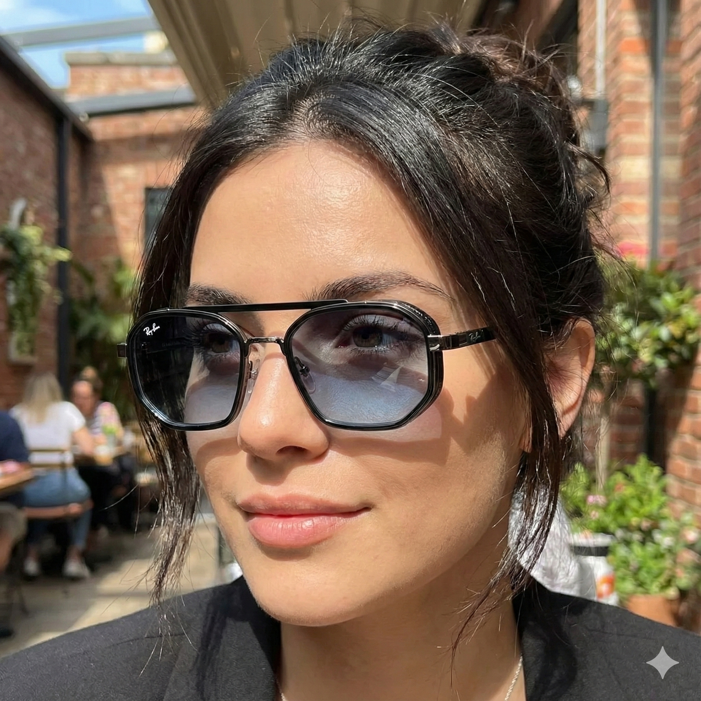 Retro Hexagonal Sunglasses – UV400 Protective Dual-Frame Shades (Multiple Colors)