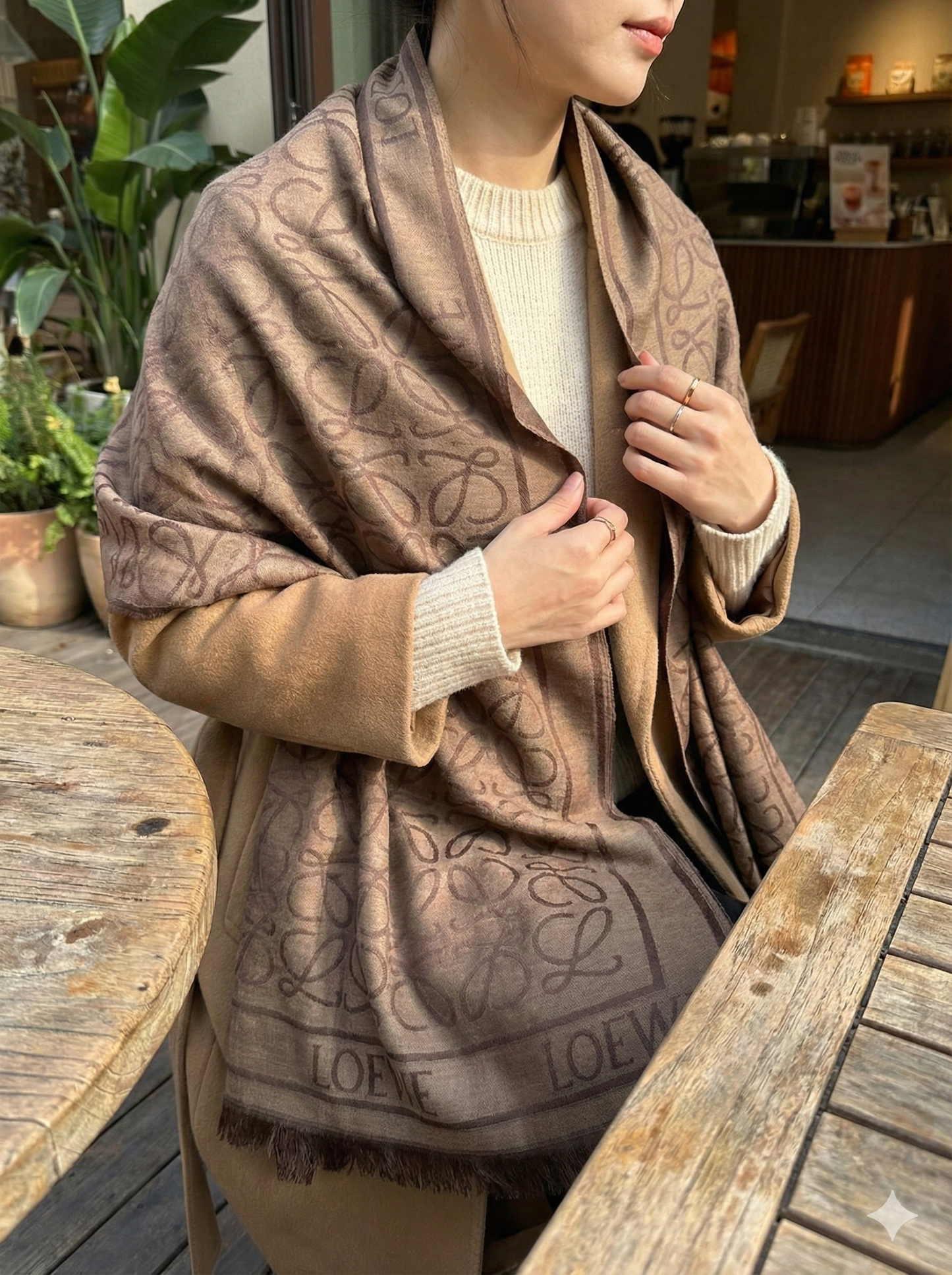 Luxury Monogram Pashmina Scarf for Women – Soft Winter Scarfs – Multiple Colours