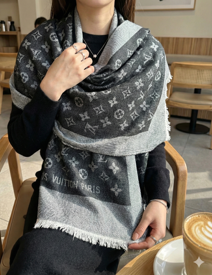 Premium Jacquard Pashmina Scarf for Women – Soft Winter Shawl with Elegant Woven Design