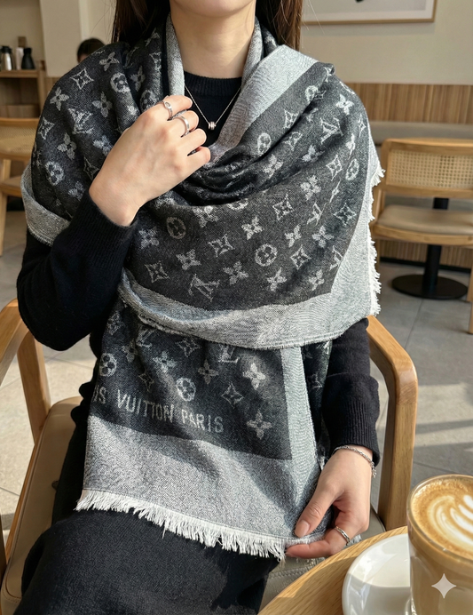 Premium Jacquard Pashmina Scarf for Women – Soft Winter Shawl with Elegant Woven Design
