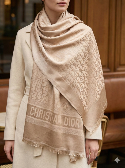 Luxury Printed Silk Scarf for Women – Lightweight Square Silk Scarf (6 Elegant Colors)