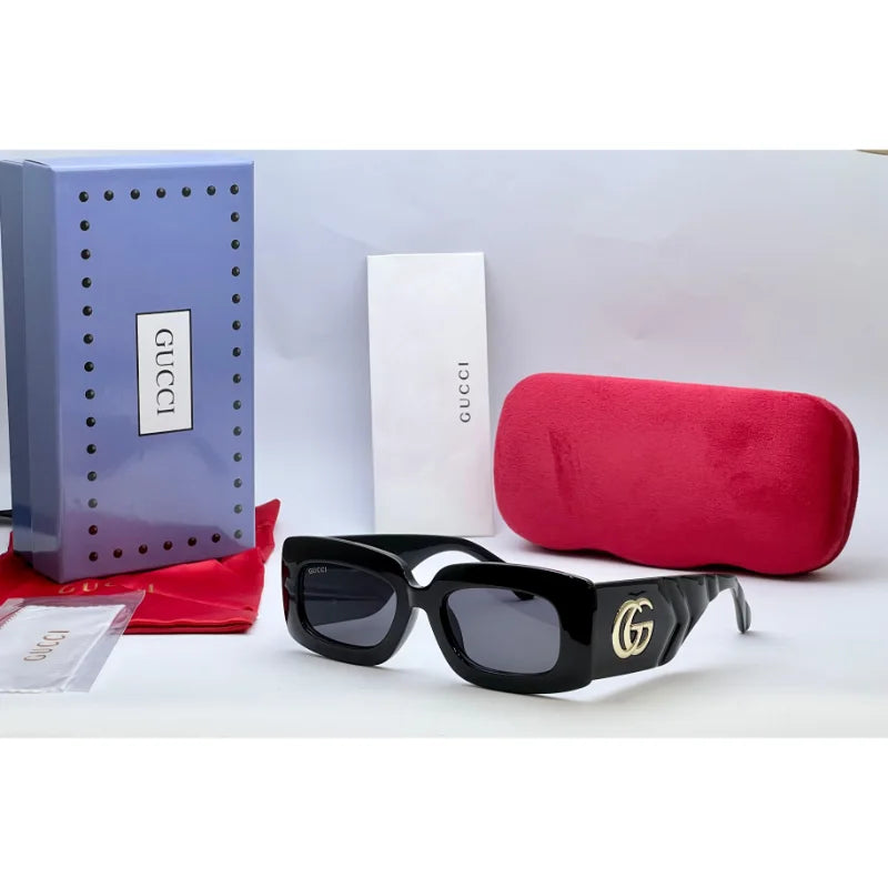 Rectangular Statement Sunglasses – Oversized UV400 Shades