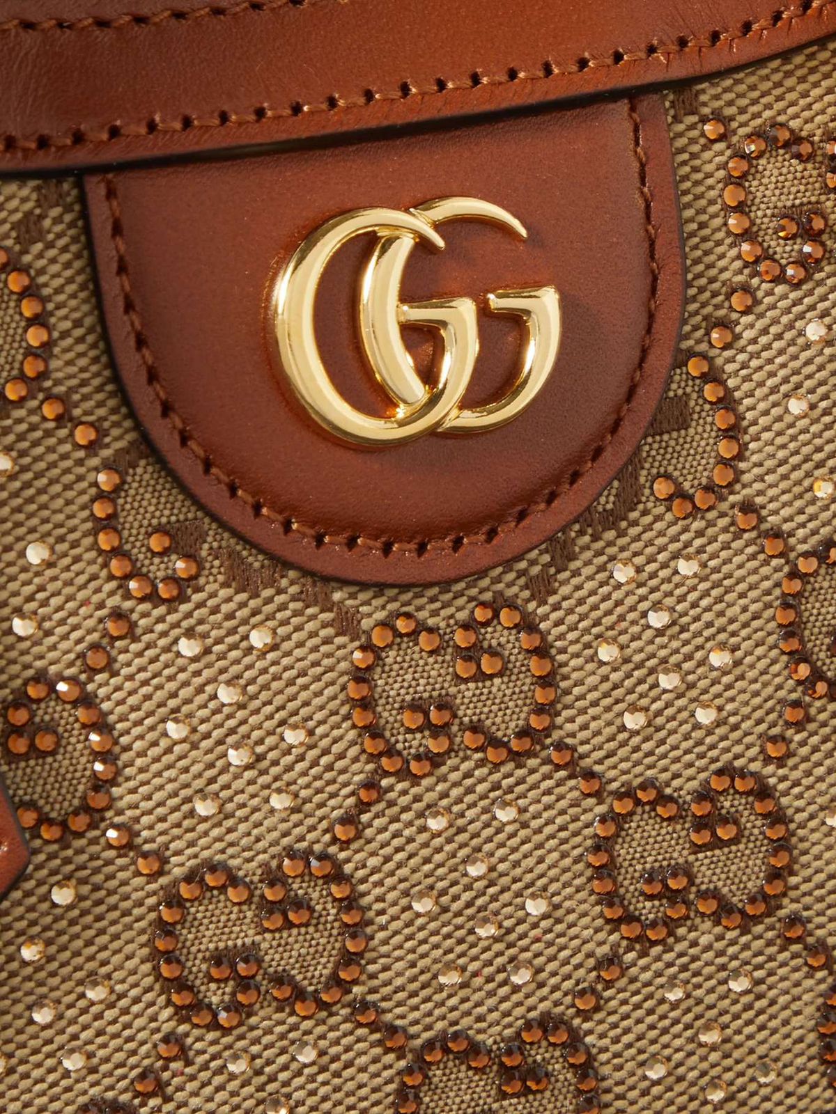 Luxury Monogram Bamboo Handle Bag – Structured Canvas Design