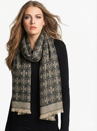 Classic Jacquard Pashmina Scarf for Women – Soft Winter Wrap | Premium Collection