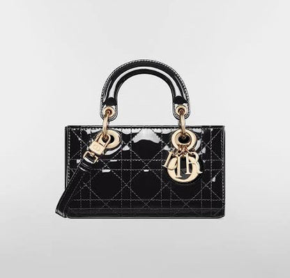 Patent Quilted Handbag