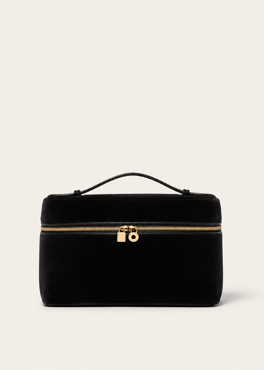 Minimalist Suede Crossbody Vanity Bag