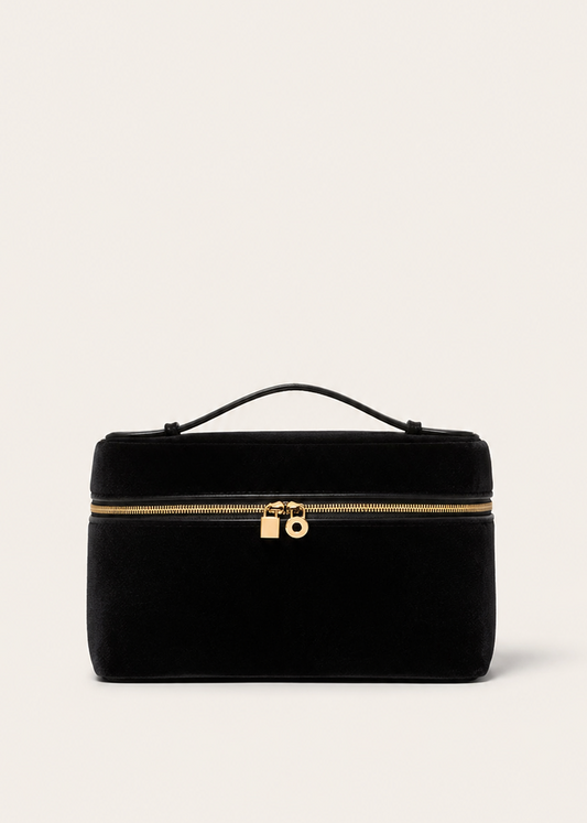 Minimalist Suede Crossbody Vanity Bag