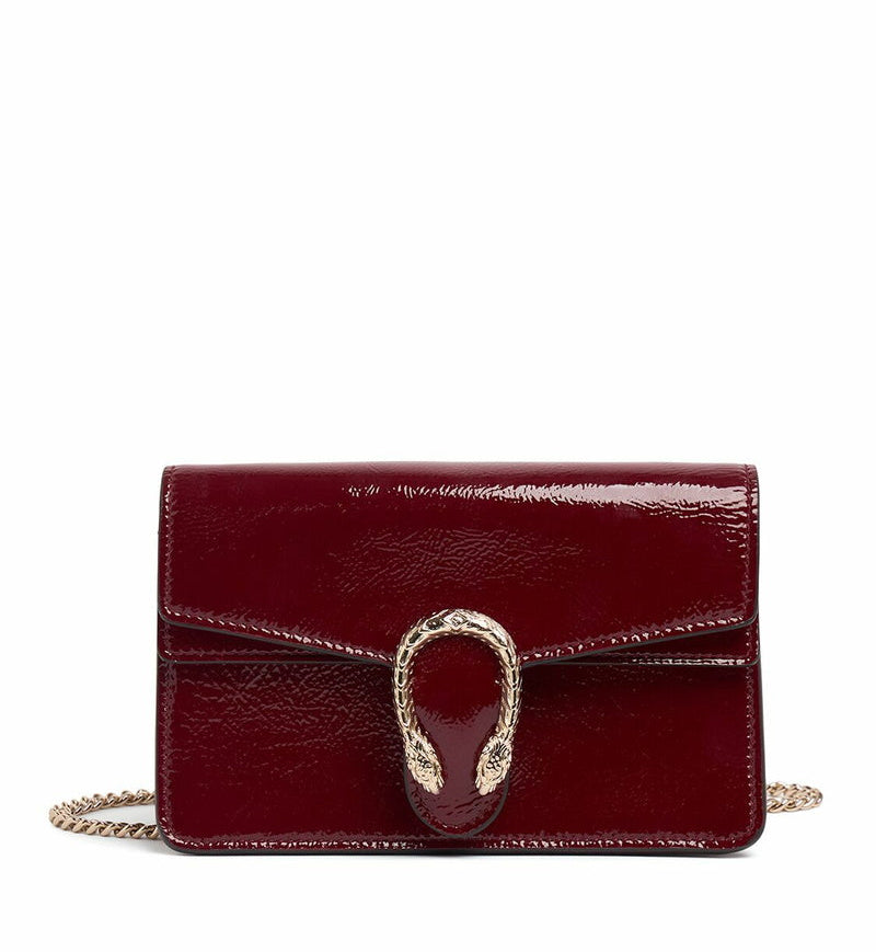 Women’s Mini Chain Clutch Bag with Gold Detail – Elegant Evening Handbag