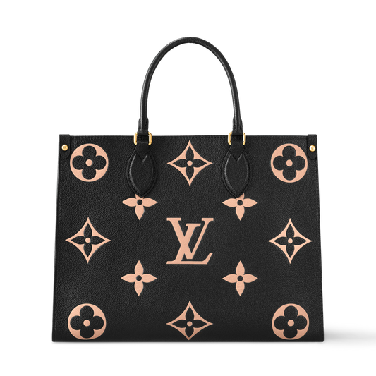 Medium Monogram Leather Tote Bag