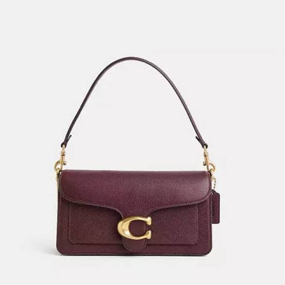 Premium Pebbled Leather Flap Crossbody Bag with Convertible Straps