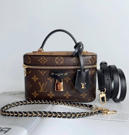 Brown Vanity Crossbody Bag