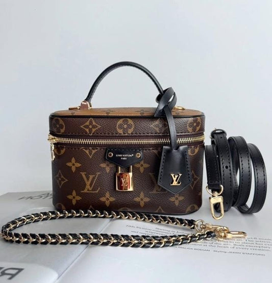 Brown Vanity Crossbody Bag
