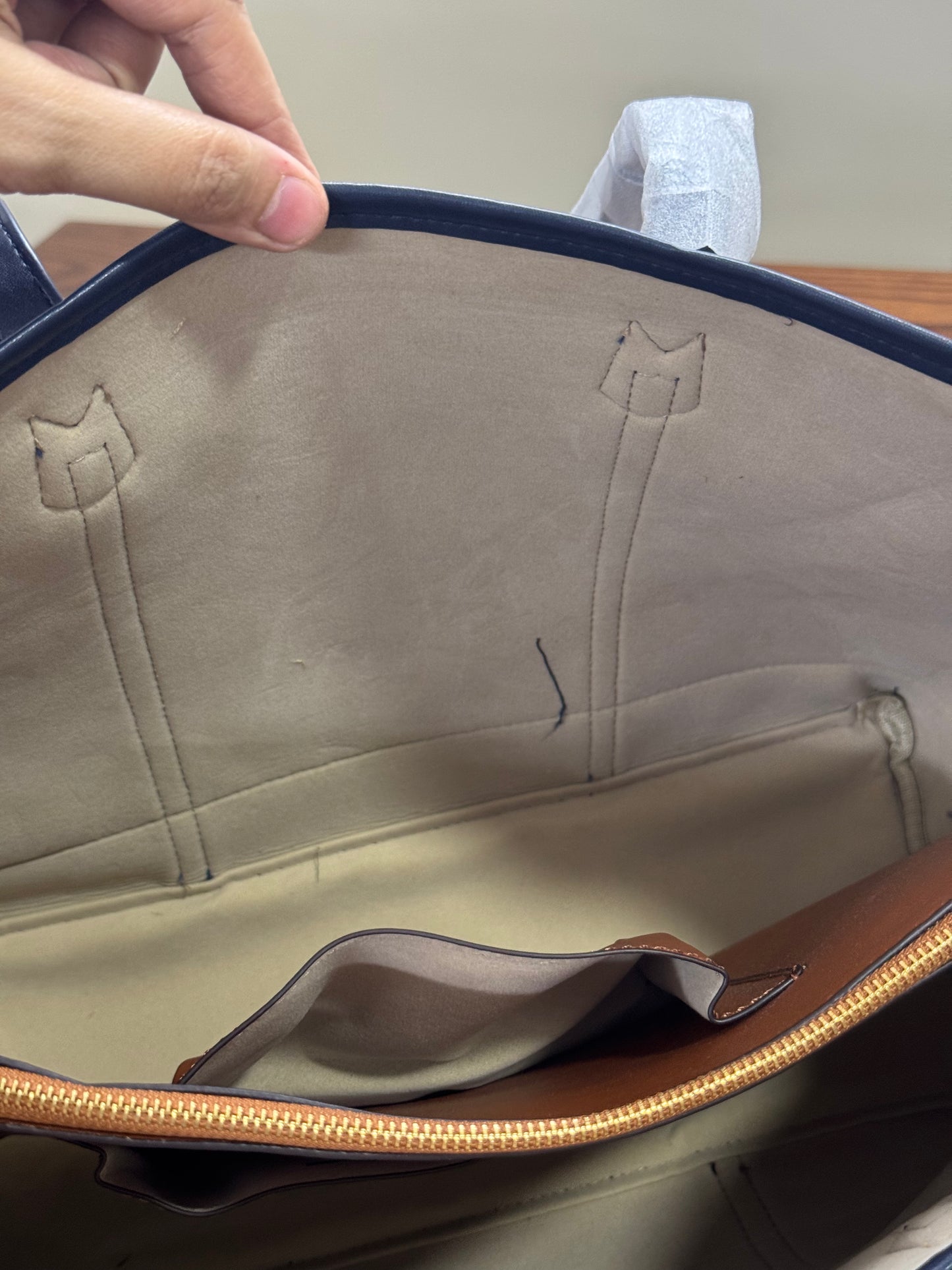Large Monogram Canvas Tote Bag - Professional Work & Travel Carryall