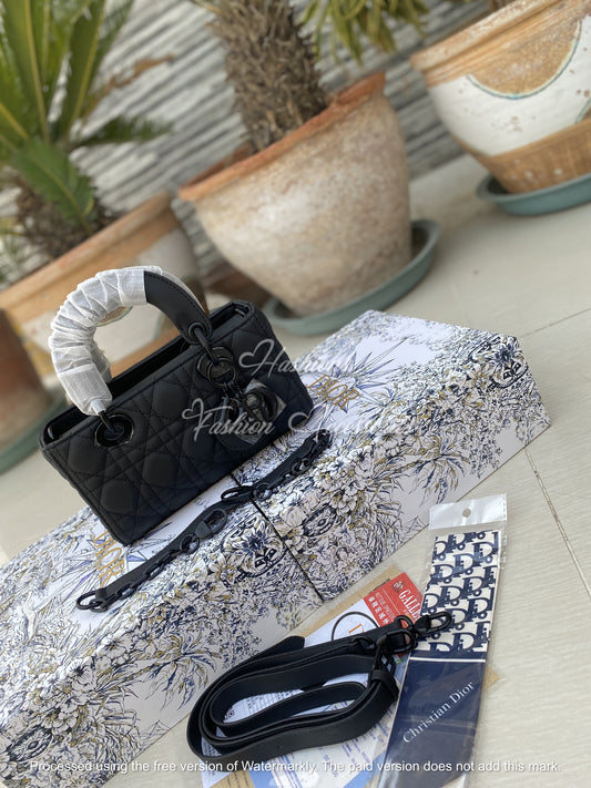 Quilted Micro Top-Handle Bag – Mini Rectangle Tote with Crossbody Strap (Black & Taupe)