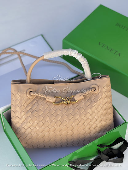 Hand-Woven Leather Knot Tote Bag