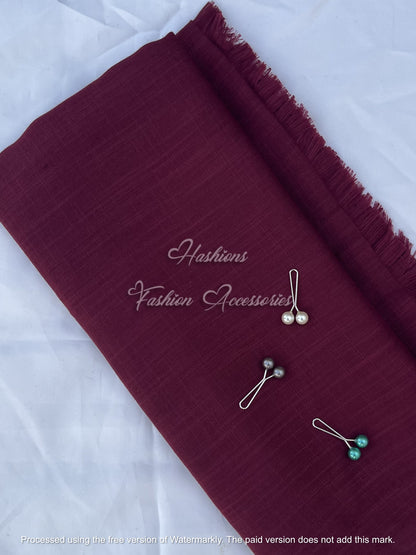 Luxury Turkish Textured Scarf for Women – Soft Fringed Stole | Hashions