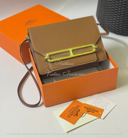 Structured Flap Crossbody Bag – Elegant Luxury Style for Women