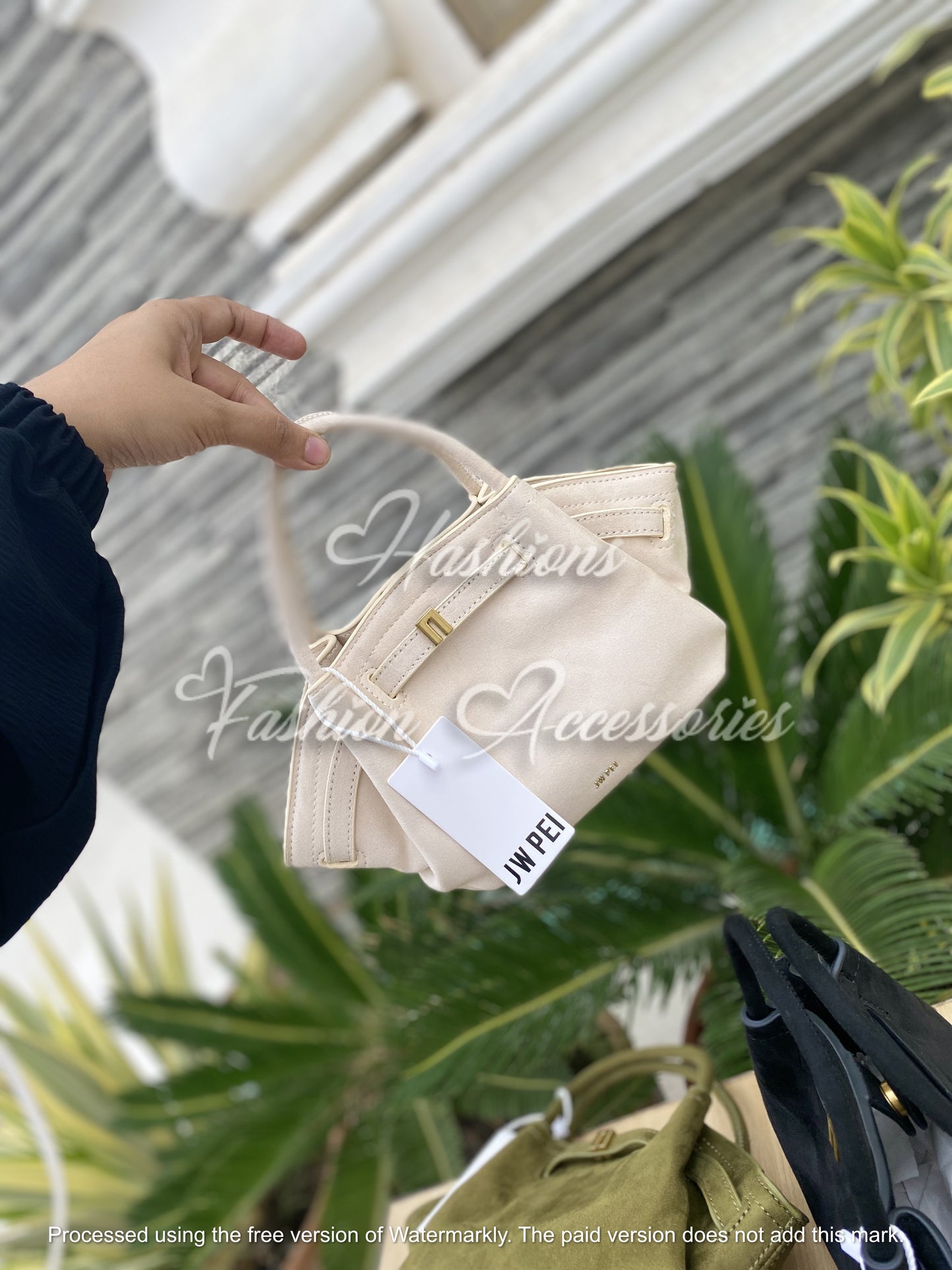 JWPEI Hana Mini Suede Tote Bag