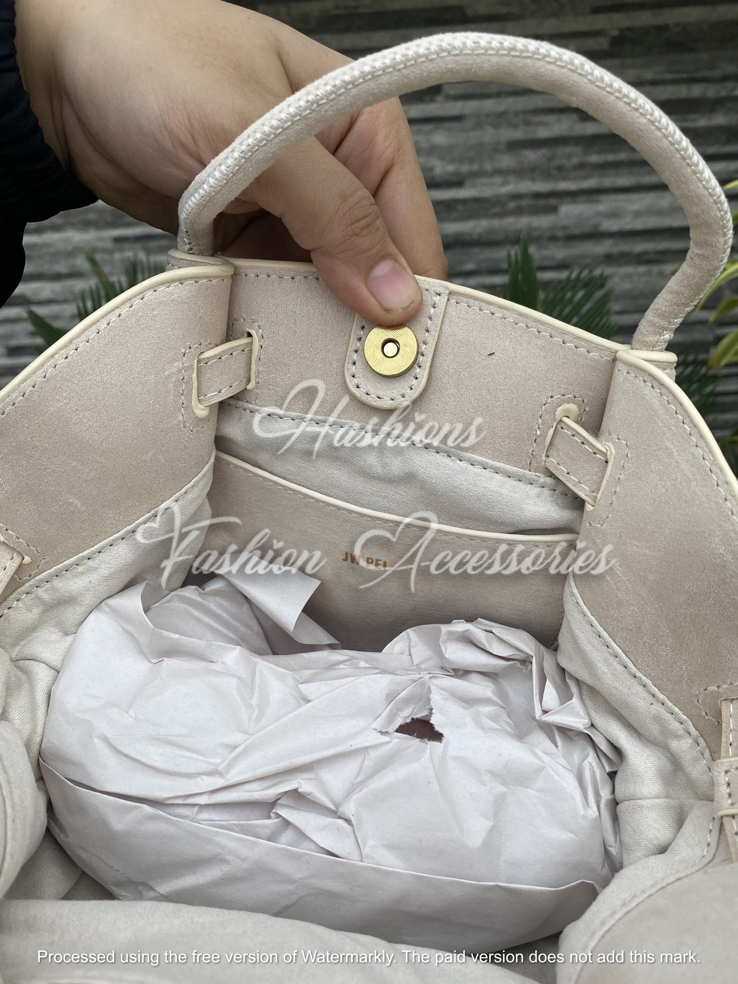 JWPEI Hana Mini Suede Tote Bag