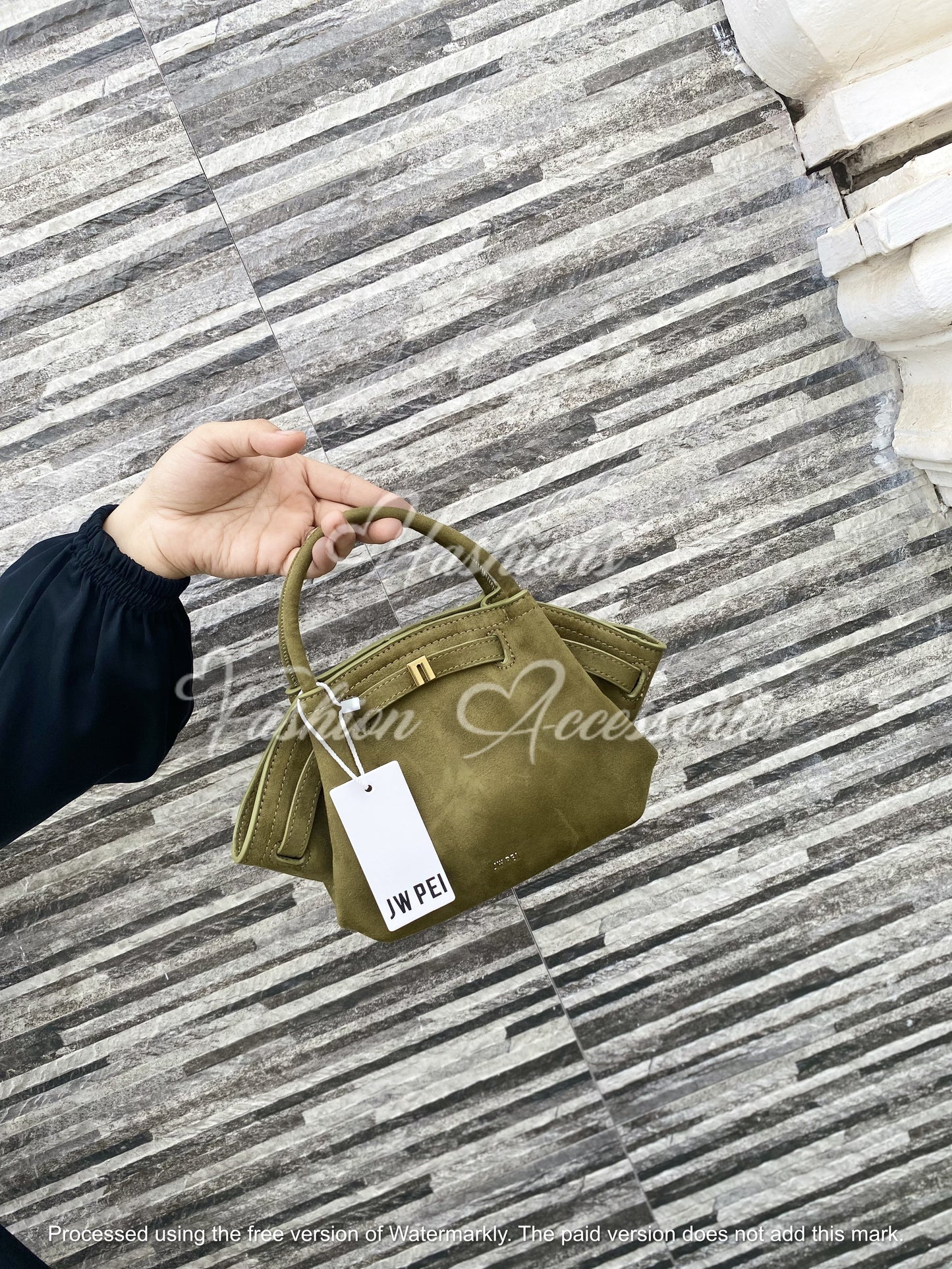 JWPEI Hana Mini Suede Tote Bag