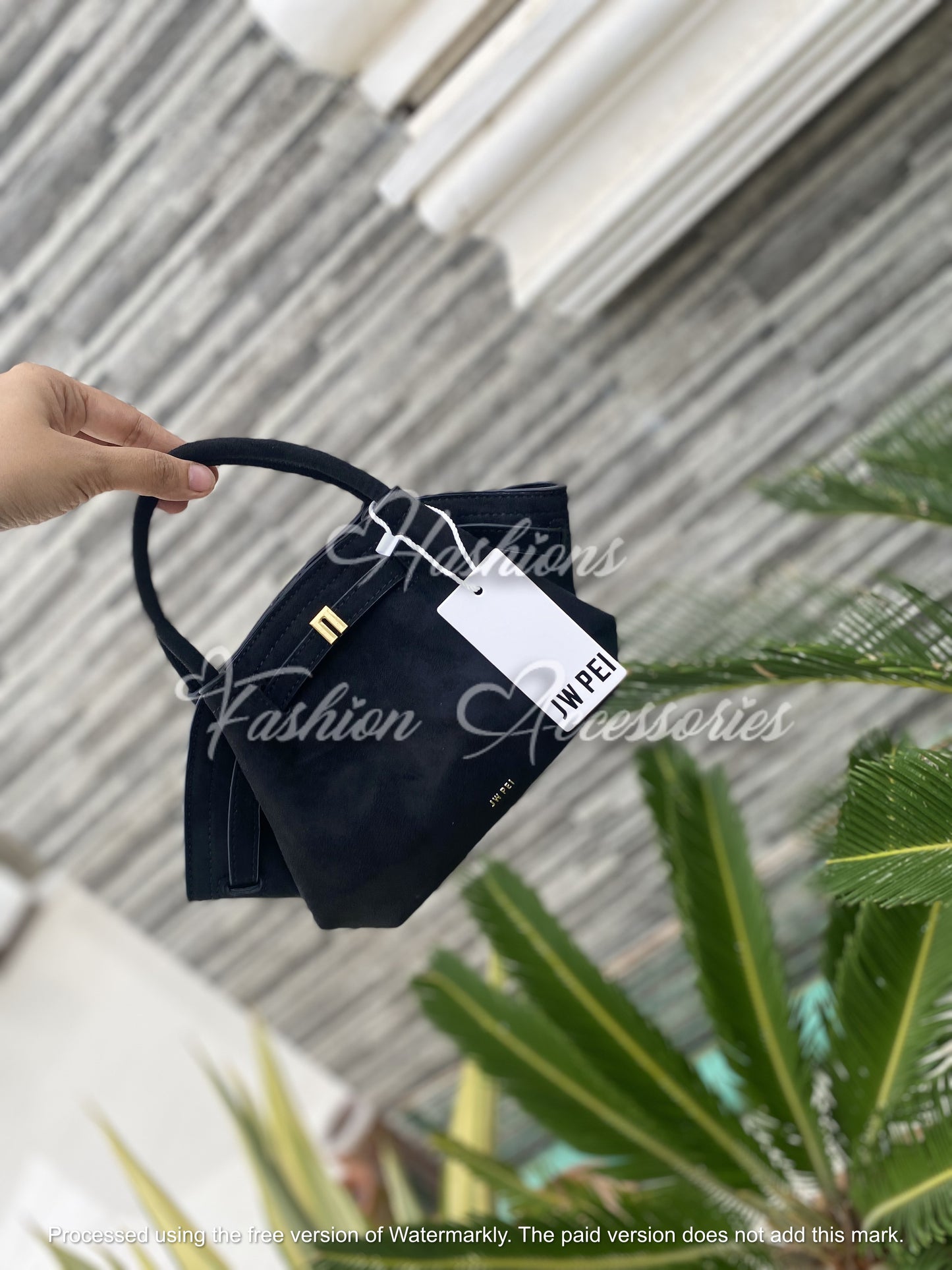 JWPEI Hana Mini Suede Tote Bag