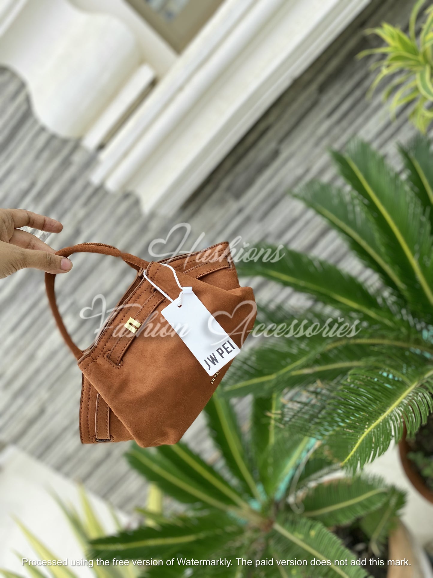 JWPEI Hana Mini Suede Tote Bag