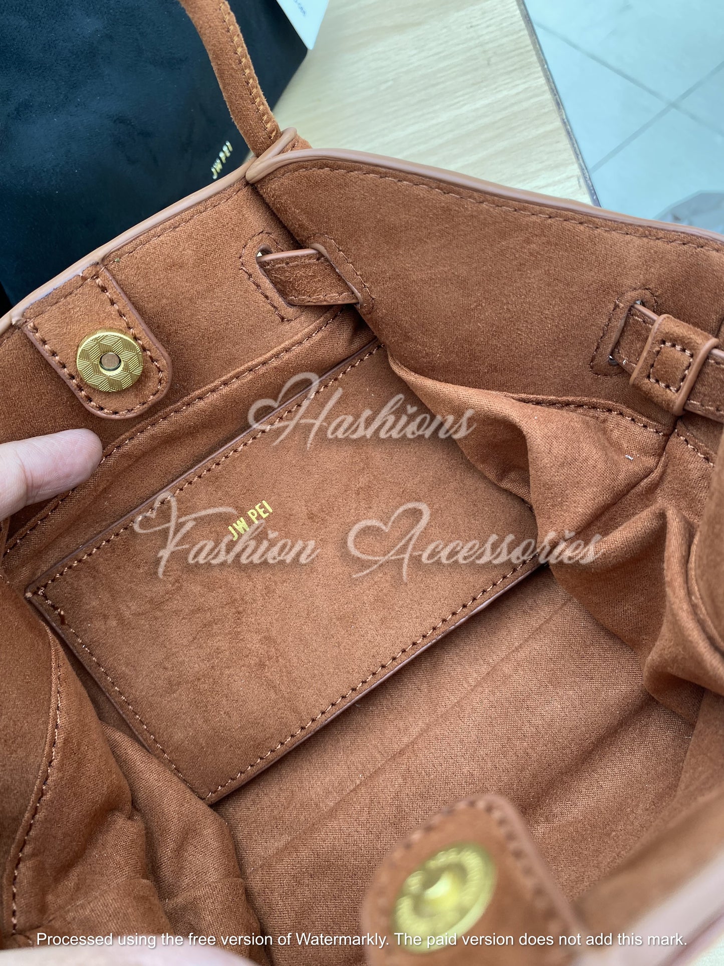 JWPEI Hana Mini Suede Tote Bag