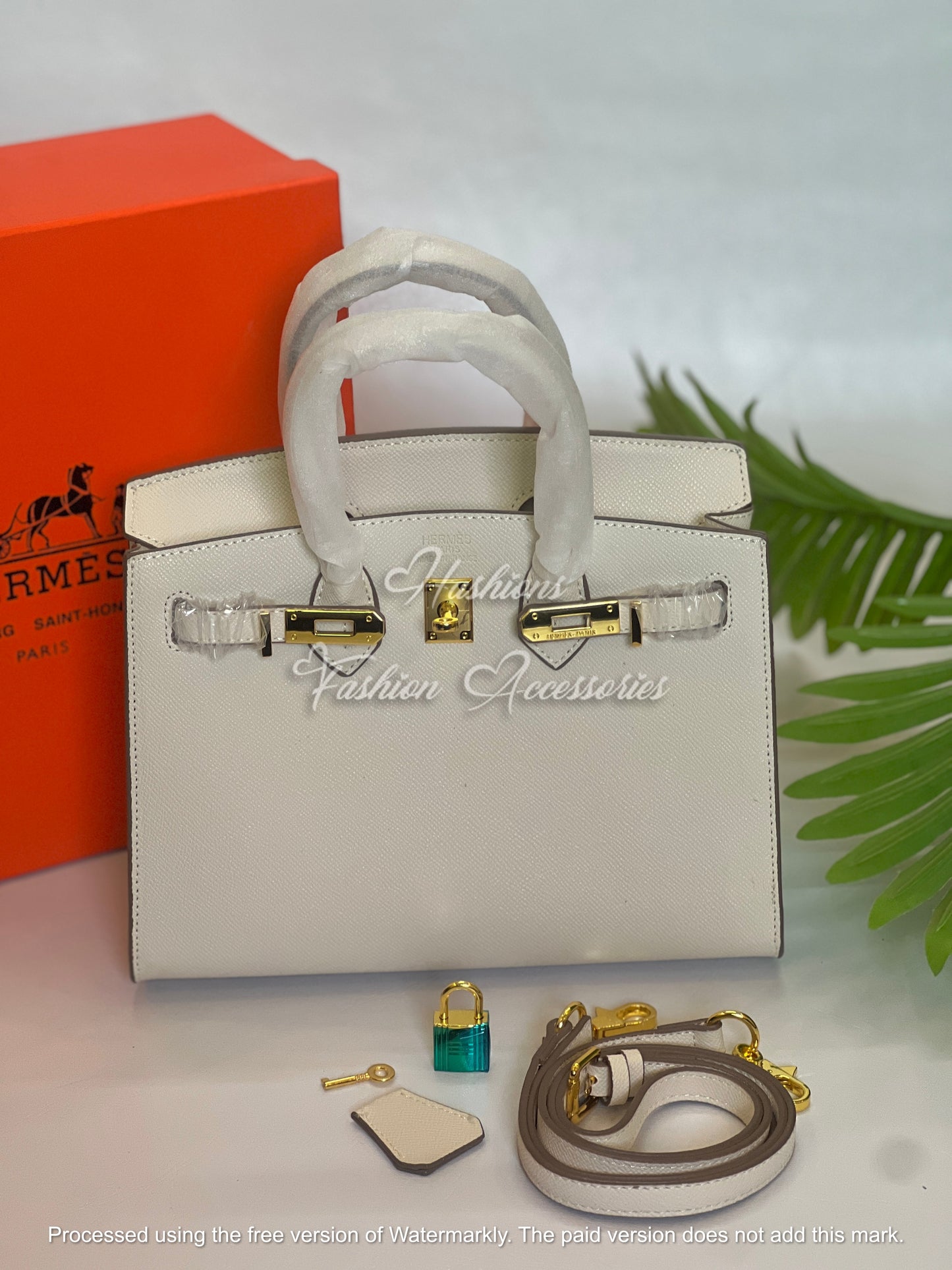 Mini 25cm Top-Handle Tote – Structured Satchel with Crossbody Strap & Gold Hardware