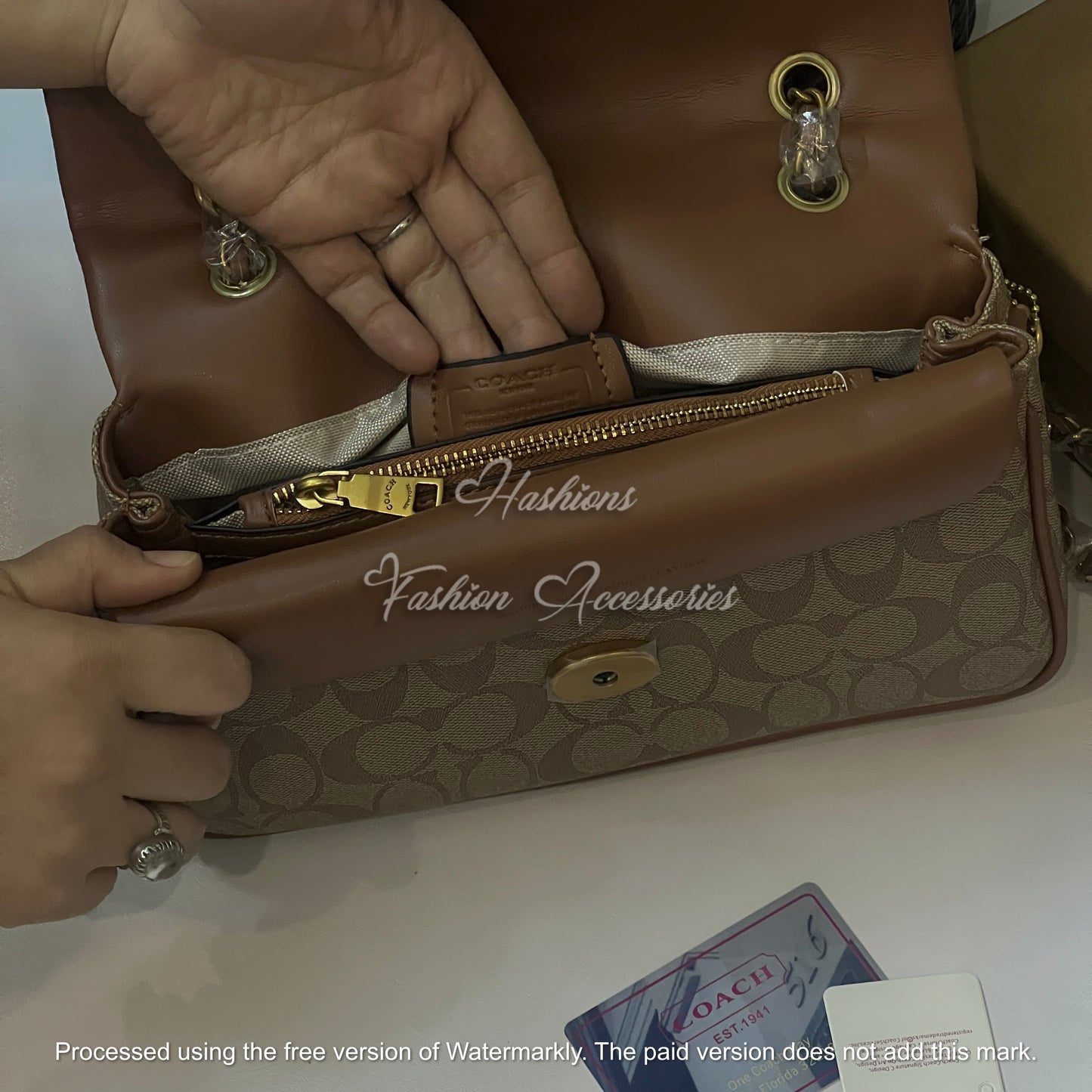 Quilted Chain Shoulder Bag in Signature Canvas – 2 Colors