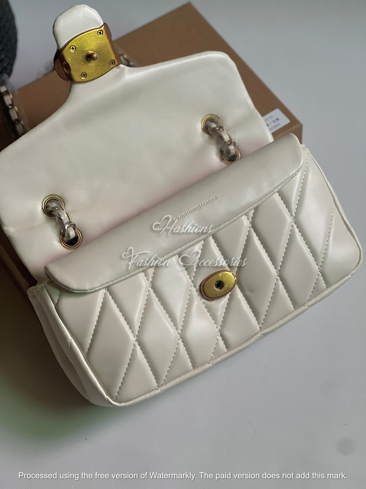 Quilted Chain Flap Shoulder Bag – Convertible Crossbody (Black, Ivory, Taupe)