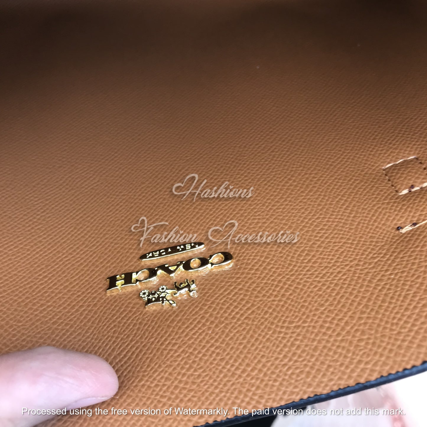 Monogram Leather Tote Bag – Signature Print Shoulder Bag